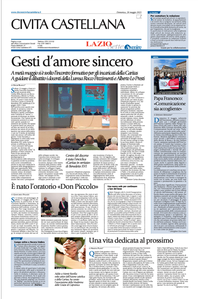 Avvenire - pagina diocesana del 28/05/2023